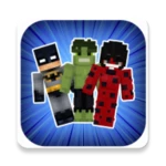 superhero skins android application logo